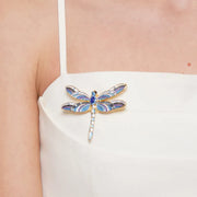 Spilla in Metallo libellula con calamita - BYSIMON gioielli