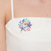 Spilla in Metallo stelle marine con calamita - BYSIMON gioielli