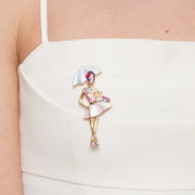 Spilla in Metallo bambola con calamita - BYSIMON gioielli