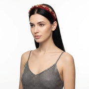 Fermacapelli con strass Rosso