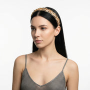 Fermacapelli con strass Beige