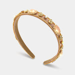 Fermacapelli con strass Rosa con cristalli ovali - BYSIMON gioielli