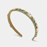 Fermacapelli con strass Blu turchese con cristalli - BYSIMON gioielli
