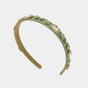 Fermacapelli con strass Blu turchese con cristalli