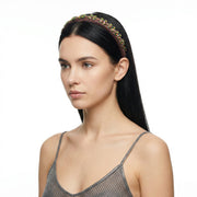 Fermacapelli con strass Marrone motivo fiore