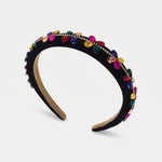 Fermacapelli con strass Multicolor motivo fiore - BYSIMON gioielli