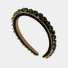Fermacapelli con strass Nero