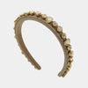 Fermacapelli con strass Beige