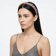 Fermacapelli con strass Rosa cipria