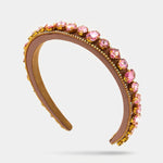 Fermacapelli con strass Rosa cipria - BYSIMON gioielli
