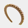 Fermacapelli con strass Rosa cipria