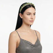 Fermacapelli con strass Verde