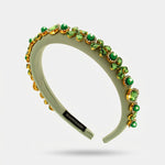 Fermacapelli con strass Verde - BYSIMON gioielli