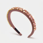 Fermacapelli con strass Rosa con cristalli rosa - BYSIMON gioielli