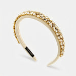 Fermacapelli con strass Beige con cristalli - BYSIMON gioielli