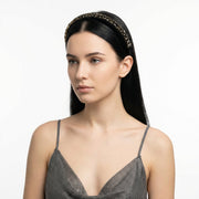 Fermacapelli con strass Nero con cristalli