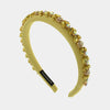 Fermacapelli con strass Giallo con cristalli