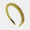Fermacapelli con strass Giallo con cristalli