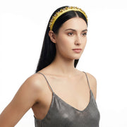 Fermacapelli con strass Giallo con cristalli