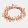 Fermacapelli con strass Rosa impreziosito da cubi cangianti