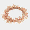 Fermacapelli con strass Rosa impreziosito da cubi cangianti