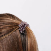 Fermacapelli con strass Viola impreziosito da sfere cangianti