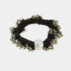 Fermacapelli con strass Marrone con perla sintetica e perline
