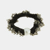 Fermacapelli con strass Marrone con perla sintetica e perline