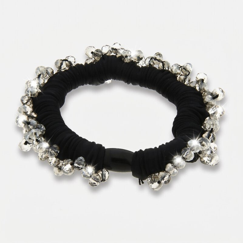 Fermacapelli con strass Nero con perline - BYSIMON gioielli