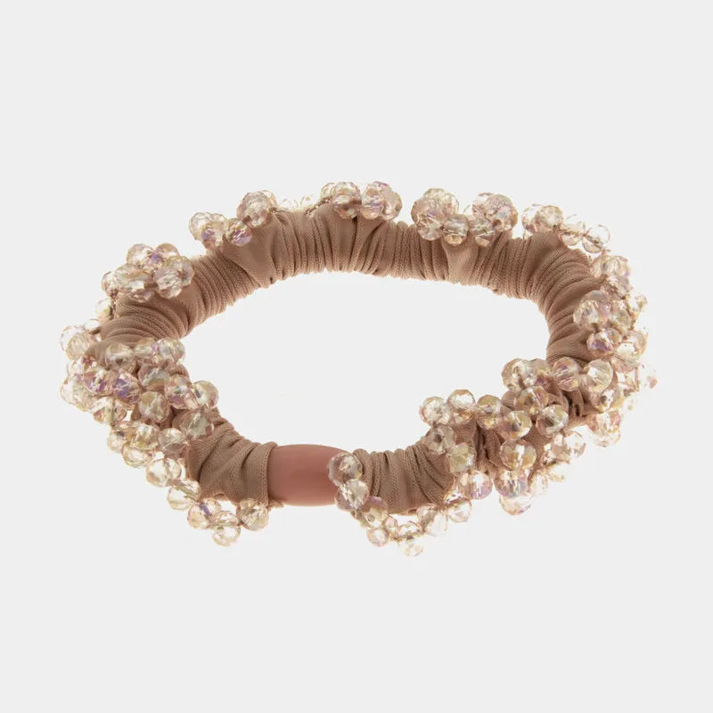 Fermacapelli con strass Rosa con perline