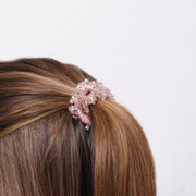 Fermacapelli con strass Rosa con perline