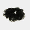 Fermacapelli con strass Nero velato con perline