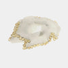 Fermacapelli con strass Bianco velato con perline
