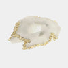 Fermacapelli con strass Bianco velato con perline