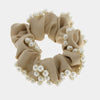 Fermacapelli con strass Beige