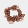 Fermacapelli con strass Rosa in raso satinato
