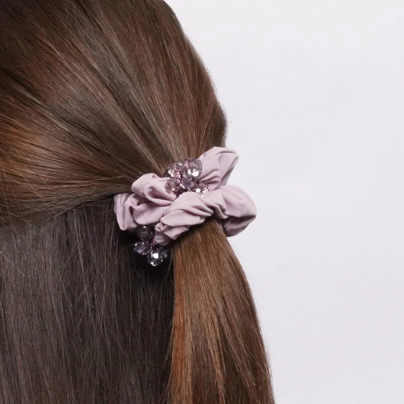 Lilac rhinestone hair clip