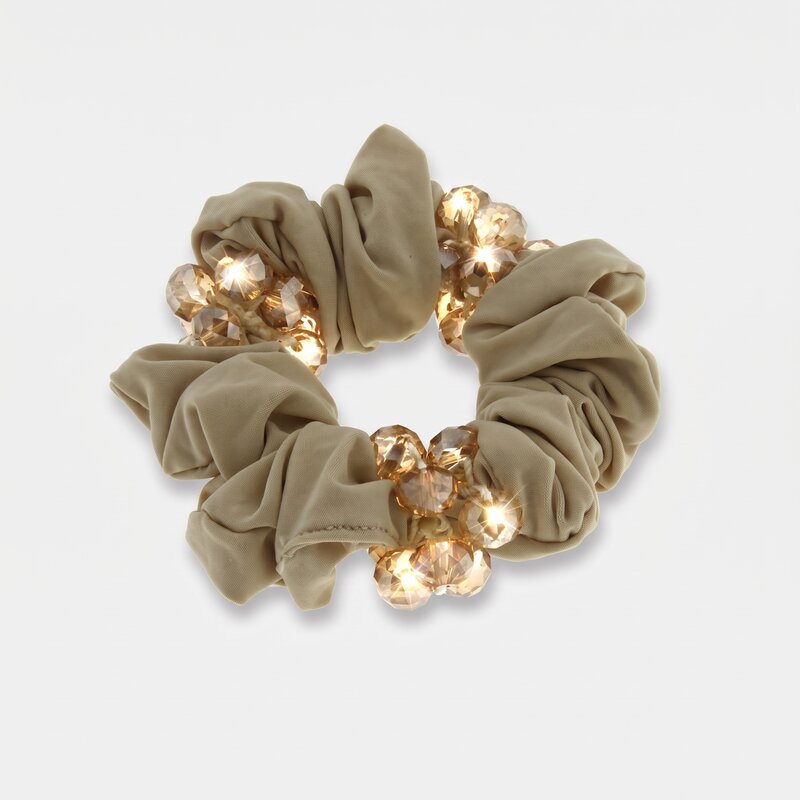 Codino con strass Beige - BYSIMON gioielli
