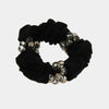 Fermacapelli con strass Nero