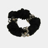 Fermacapelli con strass Nero