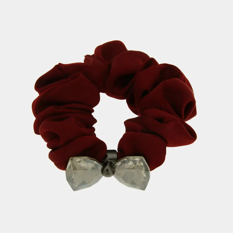 Fermacapelli con strass Rosso fiocco