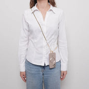 Catena per Cellulare catena nera e perle