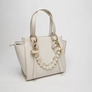 Accessorio borsa in Metallo doppia catena con perle