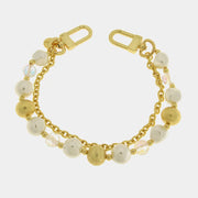 Accessorio borsa in Metallo doppia catena con perle