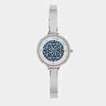 Orologio Analogico Met. con maiolica impreziosita da smalto colorato e cristalli