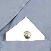 Spilla in Metallo lucido a trama intrecciata