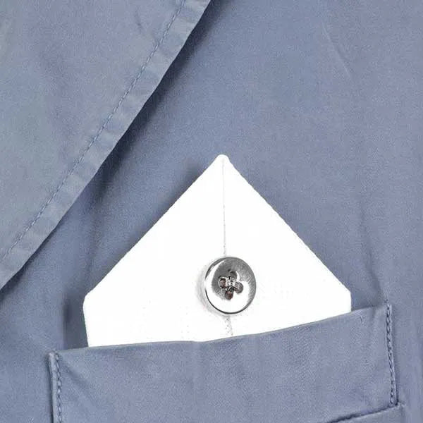 Spilla in Metallo a forma di bottone lucido