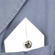 Spilla in Metallo lucido, intrecciato a formare un nodo