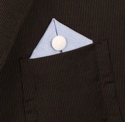 Spilla in Metallo lavorato a fantasia floreale impreziosito da smalto bianco