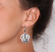 Orecchini in Metallo   con campanelle traforate